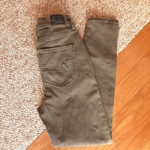 American Eagle Distressed Curvy Super Hi Rise Jegging Jeans size 4